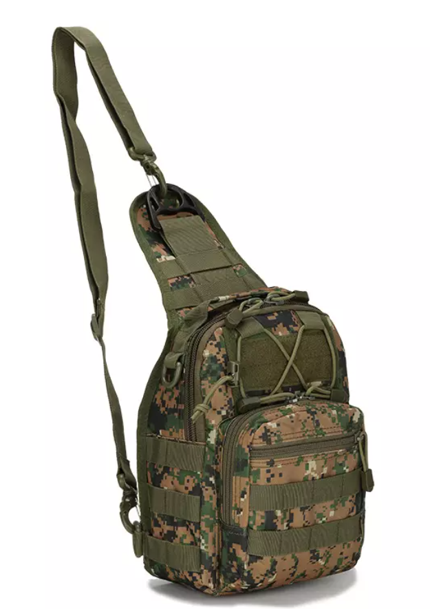 Сумка однолямочная Пиксель/Зеленый (st008)