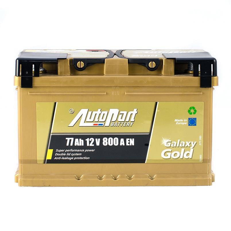 Аккумулятор Autopart Galaxy Gold 77 Ah/12V sb Ca-Ca - + (ARL077-GG0)