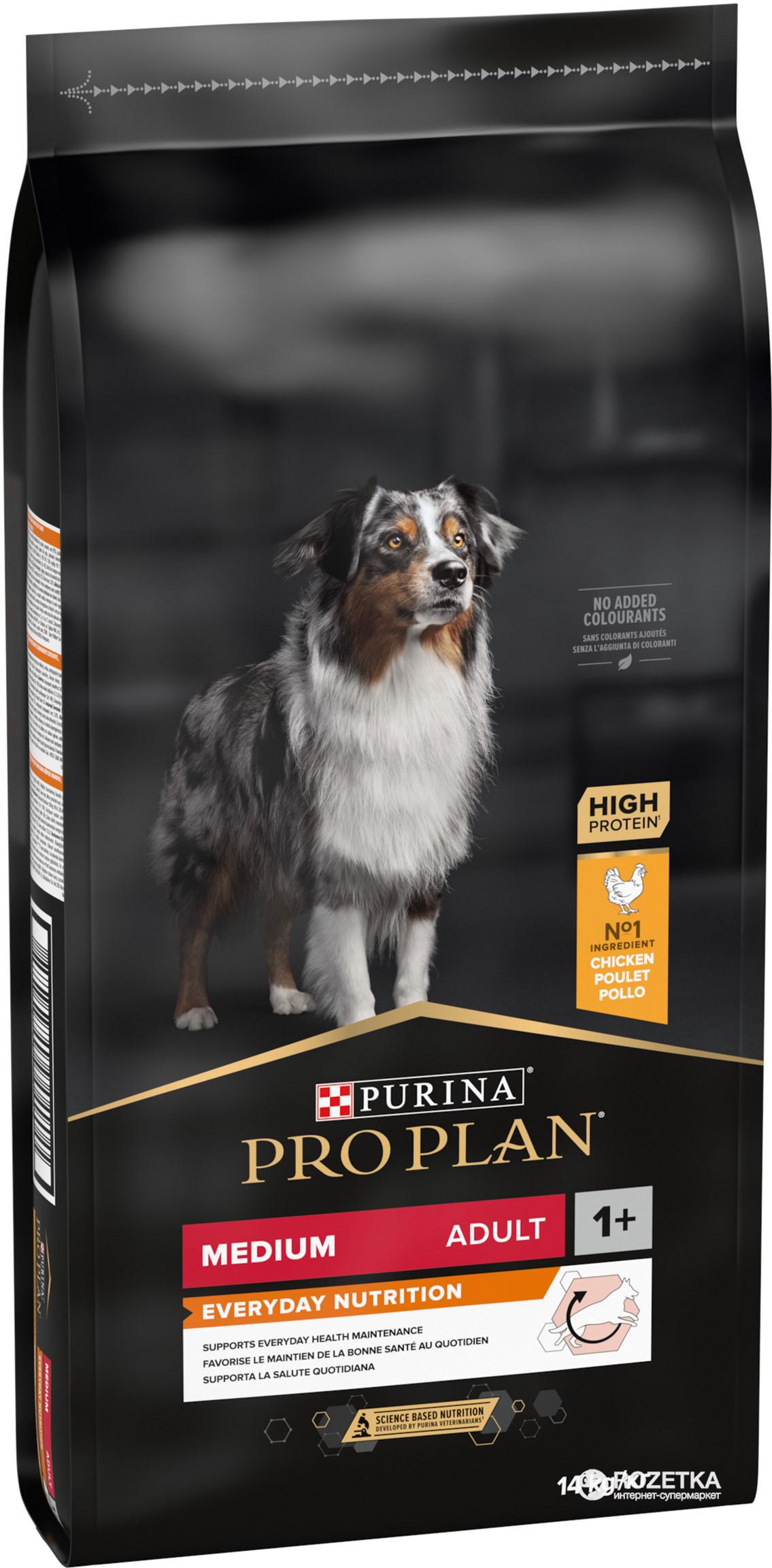 Сухий корм для собак середніх порід Purina Pro Plan Medium з кrуркою 14 кг (7613035120488) - фото 3