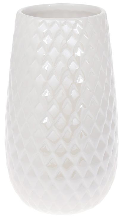 Ваза керамическая Endrite 20 см Жемчужный белый (BD-733-357)