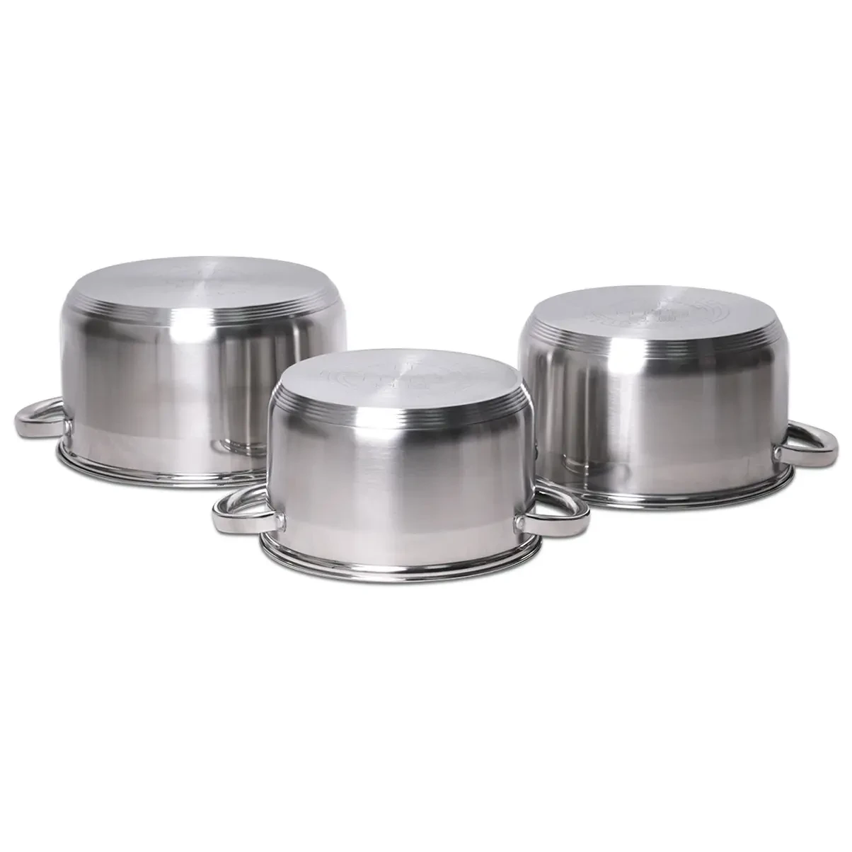 Набір каструль Kamille із нержавіючої сталі 6 пр. (KM-5630S) - фото 2 Набір каструль Kamille із нержавіючої сталі 6 пр. (KM-5630S) - фото 2