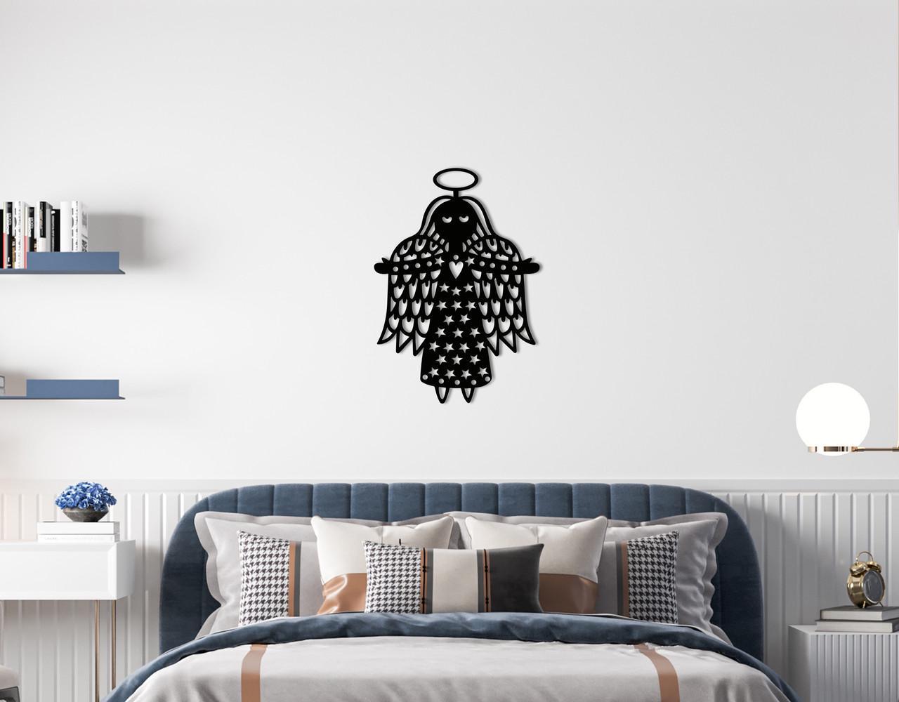 Декоративное панно на стену Upwood Decor Angel 49,7х35 см Black (1572421324)