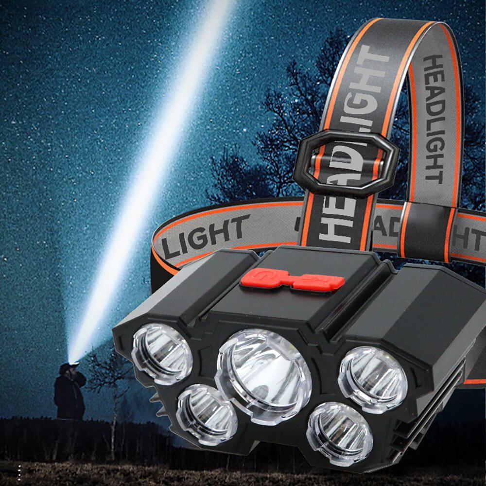 Ліхтар налобний світлодіодний F-T21 5 LED - фото 8