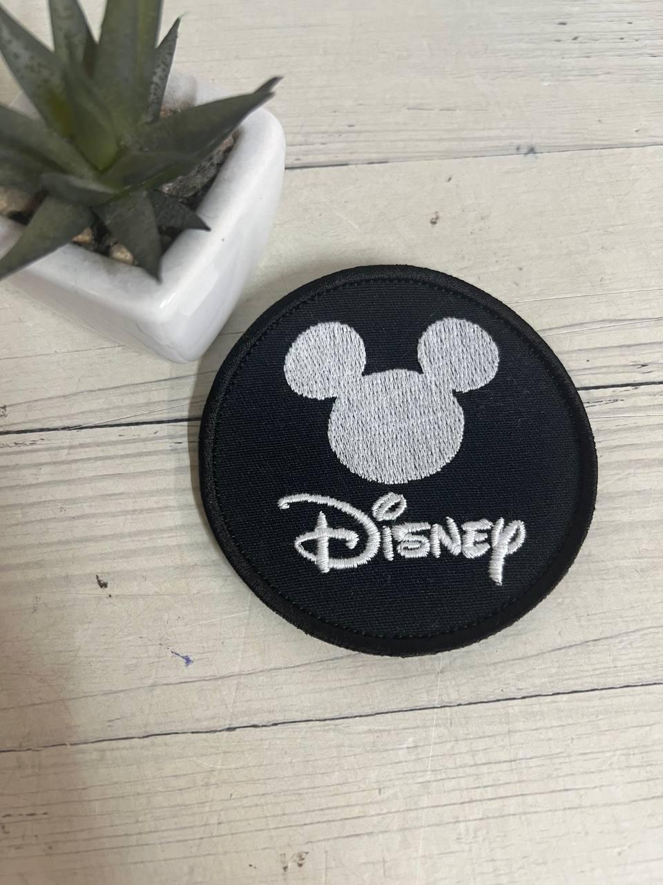 Шеврон нашивка Disney Mikki Mouse 80 мм Чорний