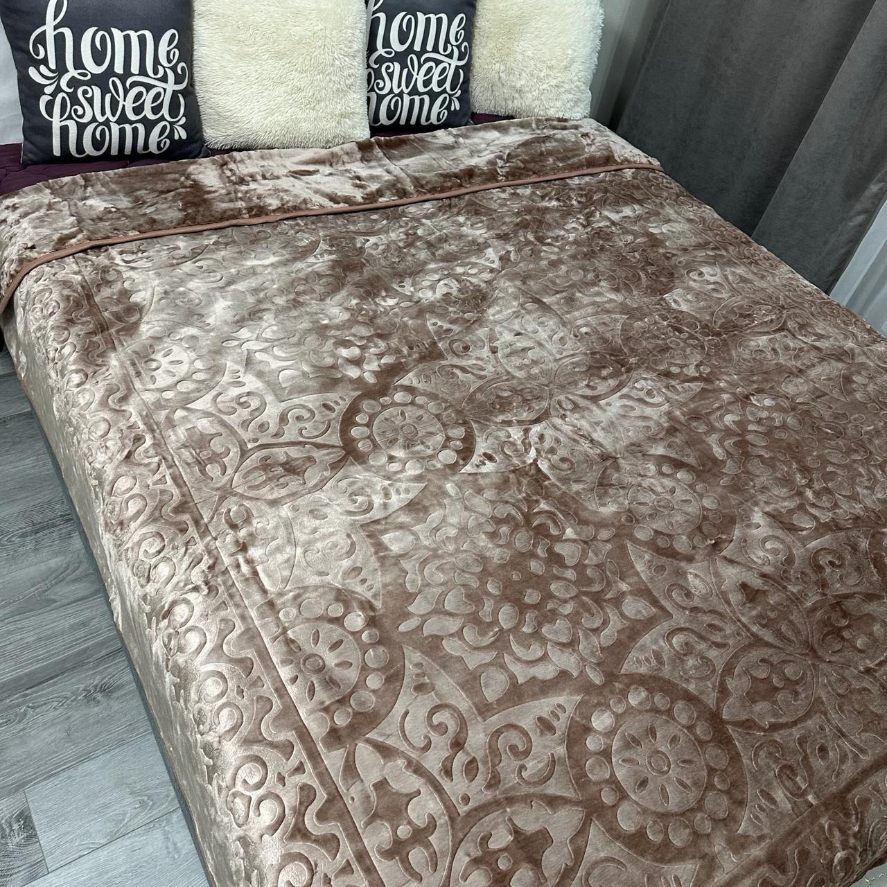 Покривало на ліжко акрилове 200x230 см Кавовий (P-акрил-13) - фото 8 Покривало на ліжко акрилове 200x230 см Кавовий (P-акрил-13) - фото 8