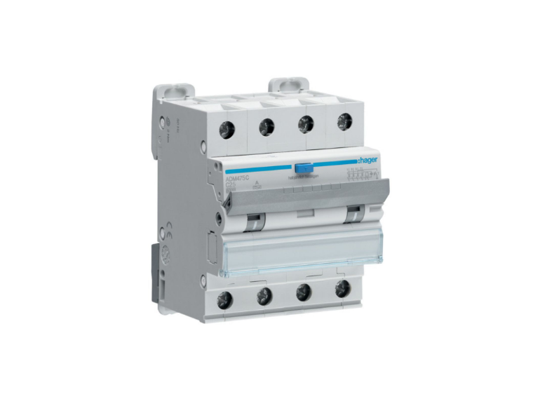 Дифференциальный выключатель Hager 4-п. 25A C 30mA 6kA (ADM475C)