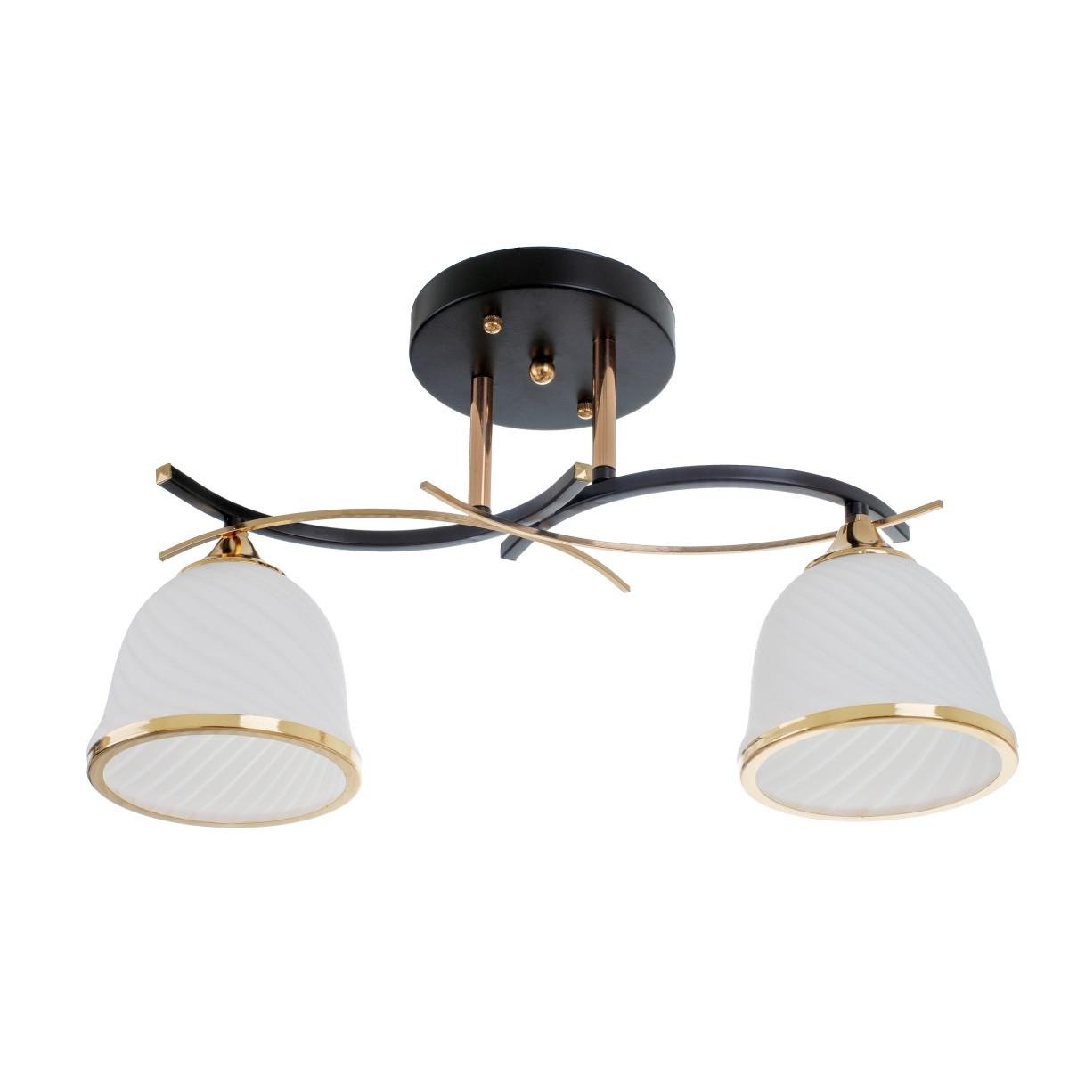 Люстра на 2 плафона Brille LK-710S/2 E27 BK/FG