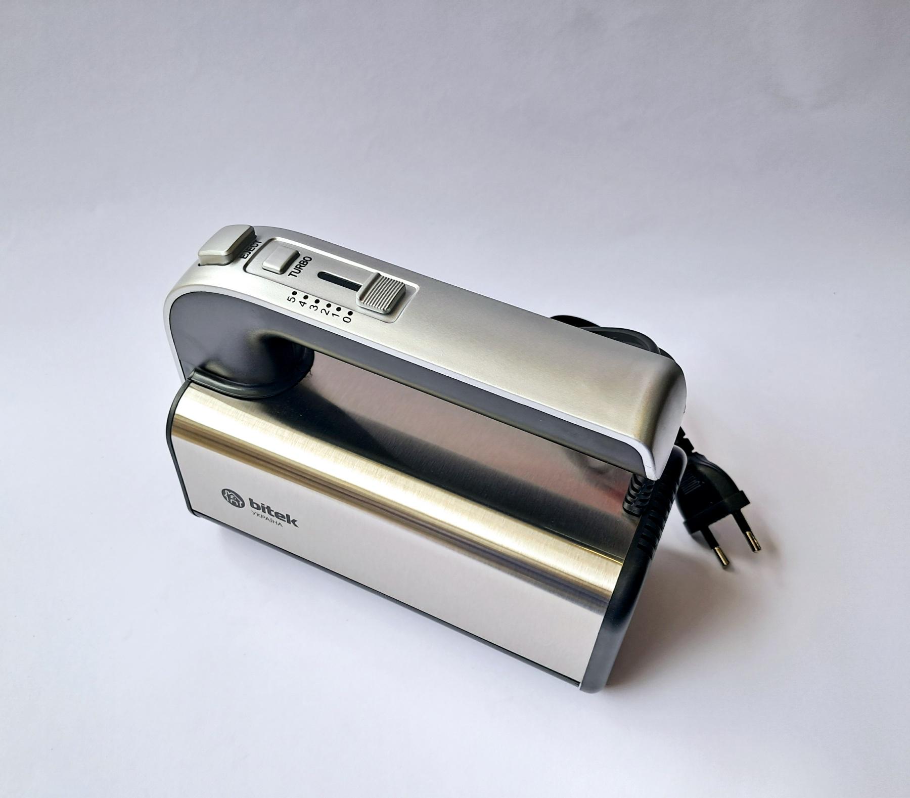 Миксер ручной BITEK из нержавейки 1600 Вт Серый (BT-6664) - фото 7 Миксер ручной BITEK из нержавейки 1600 Вт Серый (BT-6664) - фото 7