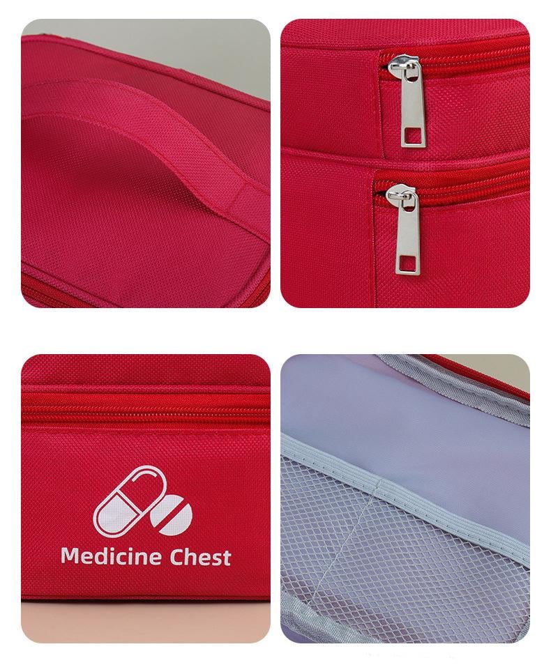 Аптечка-органайзер для медикаментів велика 35x24x17см Червоний (IBC007LR) - фото 8