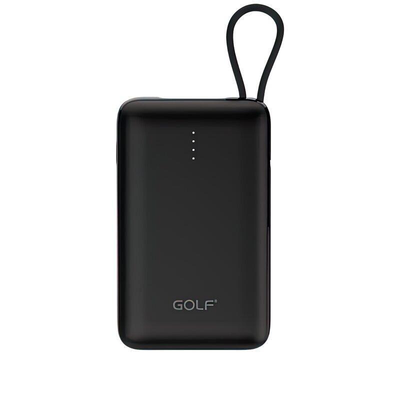 Внешний аккумулятор Golf G74 10000 mAh с переходниками Черный (90713del)