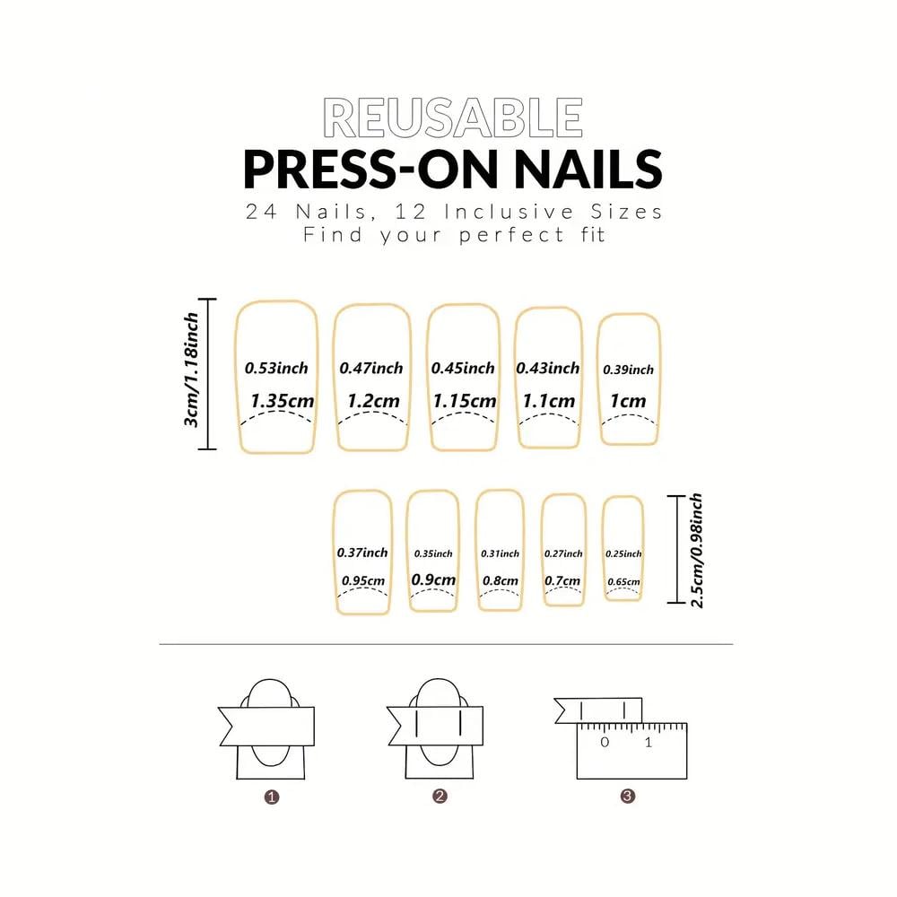 Ногти накладные Цветной френч с объемным бантом и стразами квадрат средней длины с клеевыми стиками 24 шт. Красный (3000003740) - фото 10 Ногти накладные Цветной френч с объемным бантом и стразами квадрат средней длины с клеевыми стиками 24 шт. Красный (3000003740) - фото 10