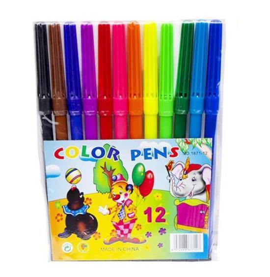 Фломастери дитячі Мультики Color-it 1871-12 12 кольорів (RLT29484)