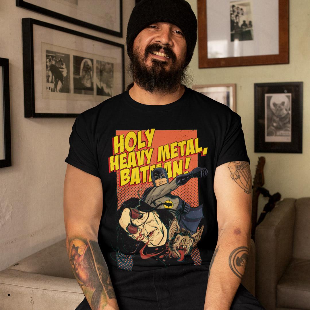 Футболка унисекс Ozzy Osbourne Holy Heavy Metal Batman L Черный (0000010936)