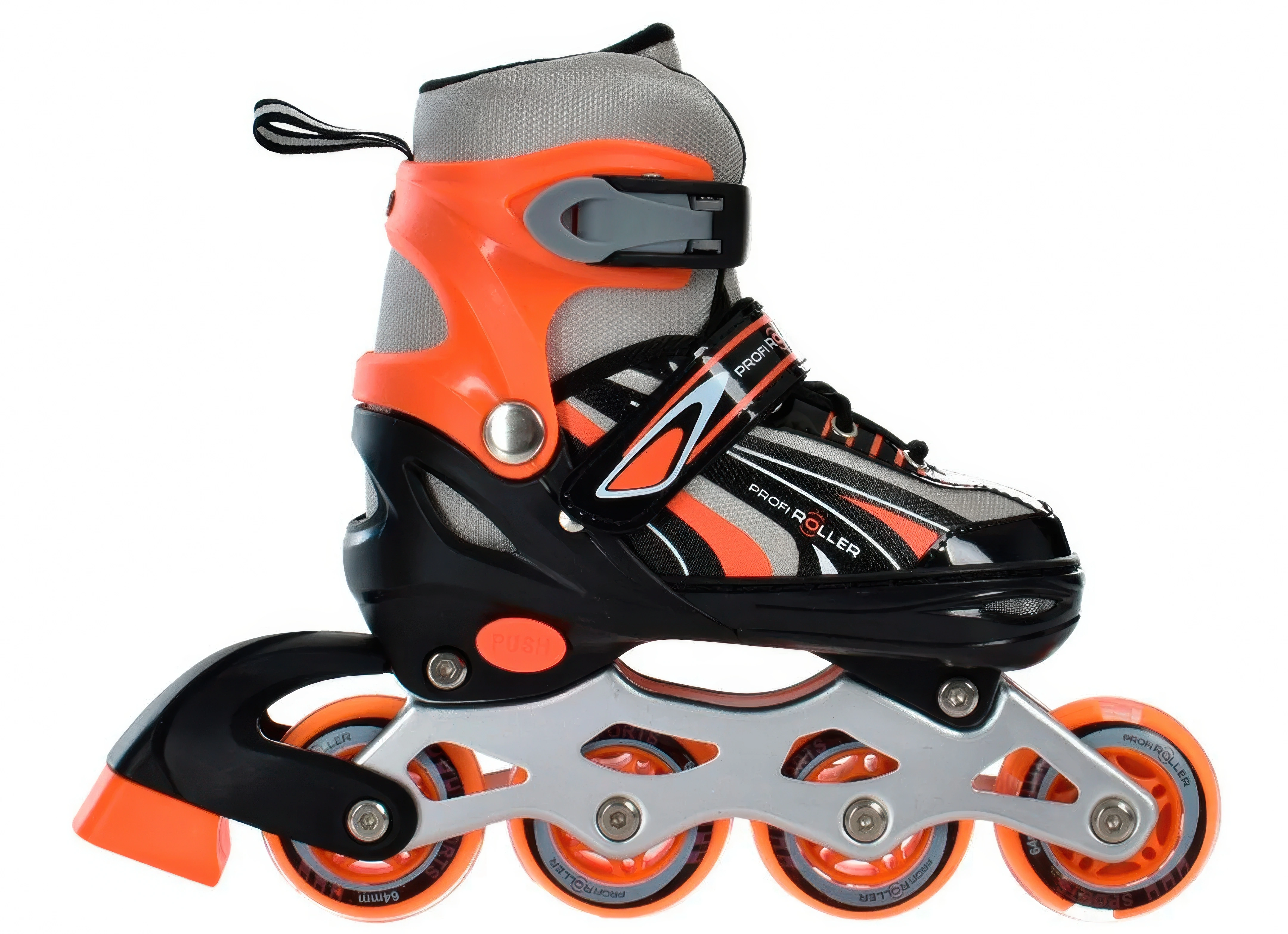 Ролики раздвижные детские Profi 31-34 см Серый (AP-122-R-14) Ролики раздвижные детские Profi 31-34 см Серый (AP-122-R-14)