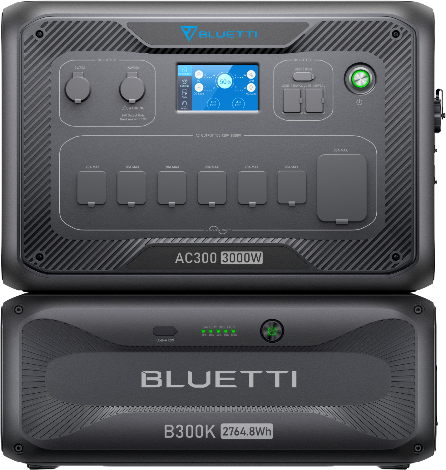 Зарядна станція BLUETTI AC300 3000W Home Battery Backup B300K 2764.8Wh - фото 1