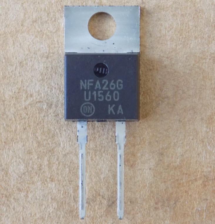 Диод MUR1560 MUR1560G/U1560 600V/15A/TO220-2pin (50875)