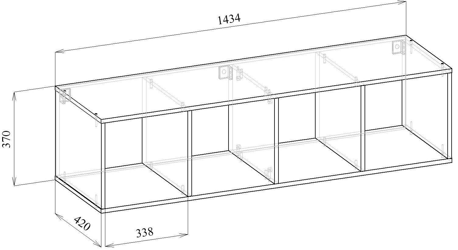 Полиця настінна Прайм-41 Венге (111762084) - фото 2 Полиця настінна Прайм-41 Венге (111762084) - фото 2