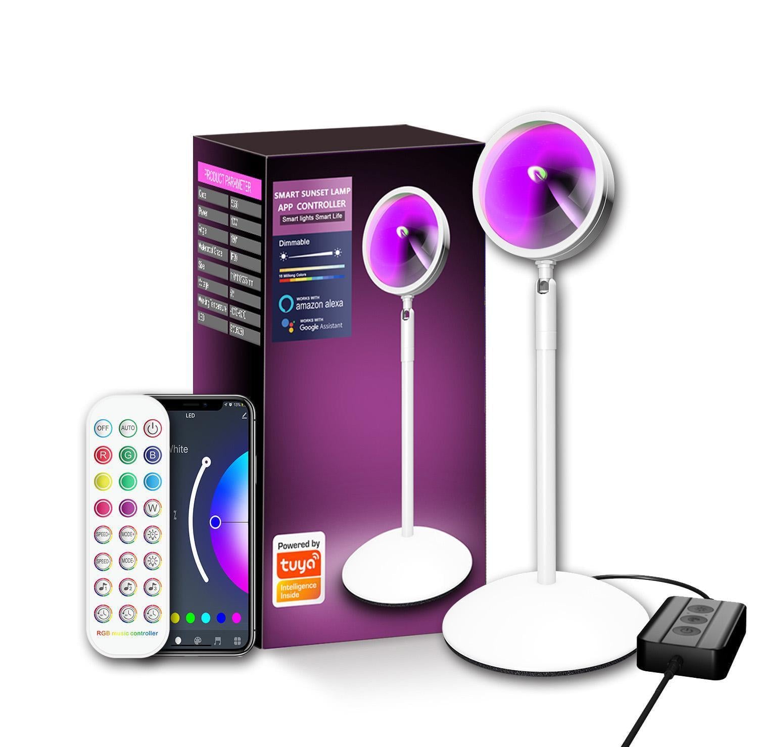 Лампа проекционная Sunset с мобильным приложением и Wi-Fi 10 Вт Белый (34629711)