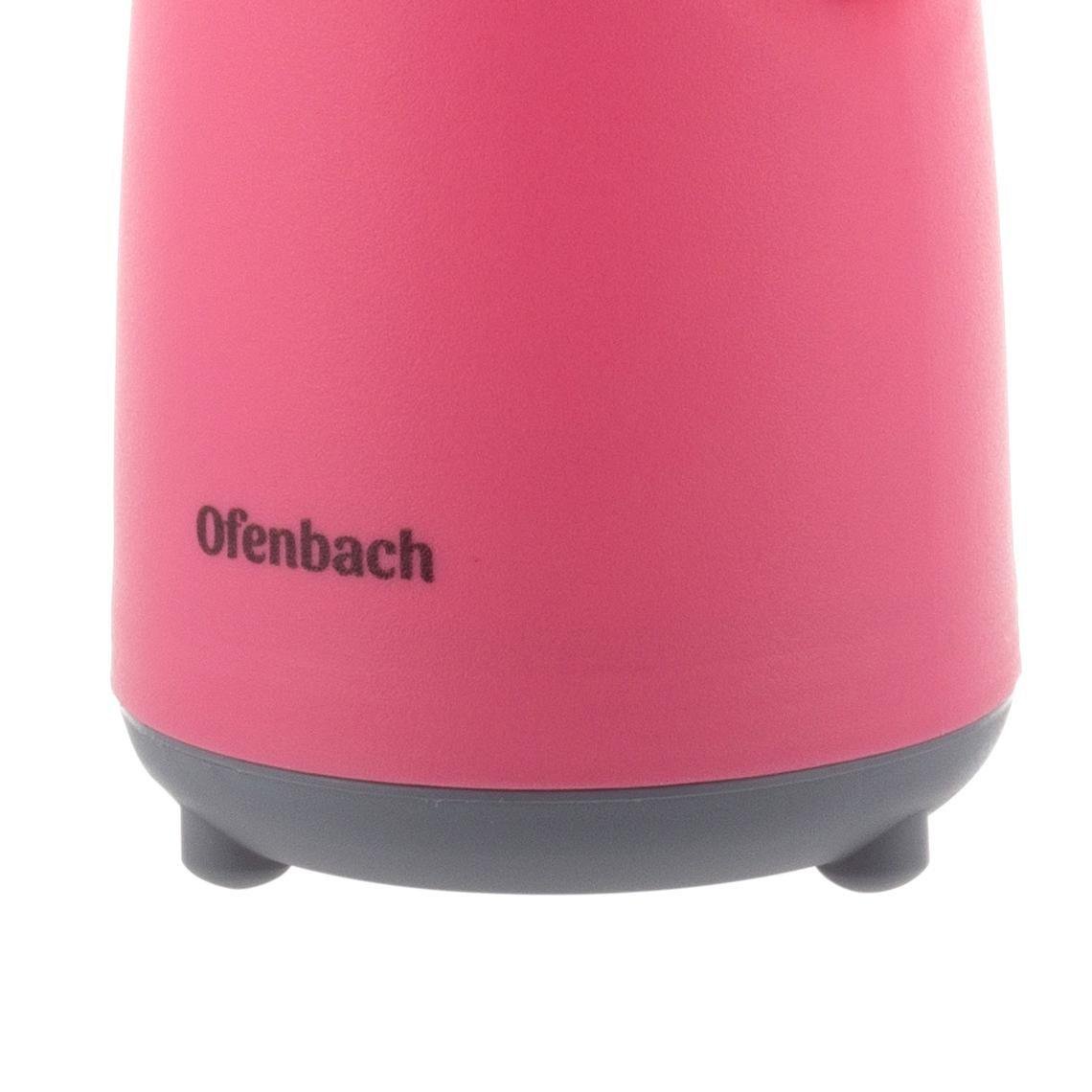 Термос со стеклянной колбой и ручкой Ofenbach KM-101320 из пластика 450 мл Розовый (150-84-101320.2) - фото 5