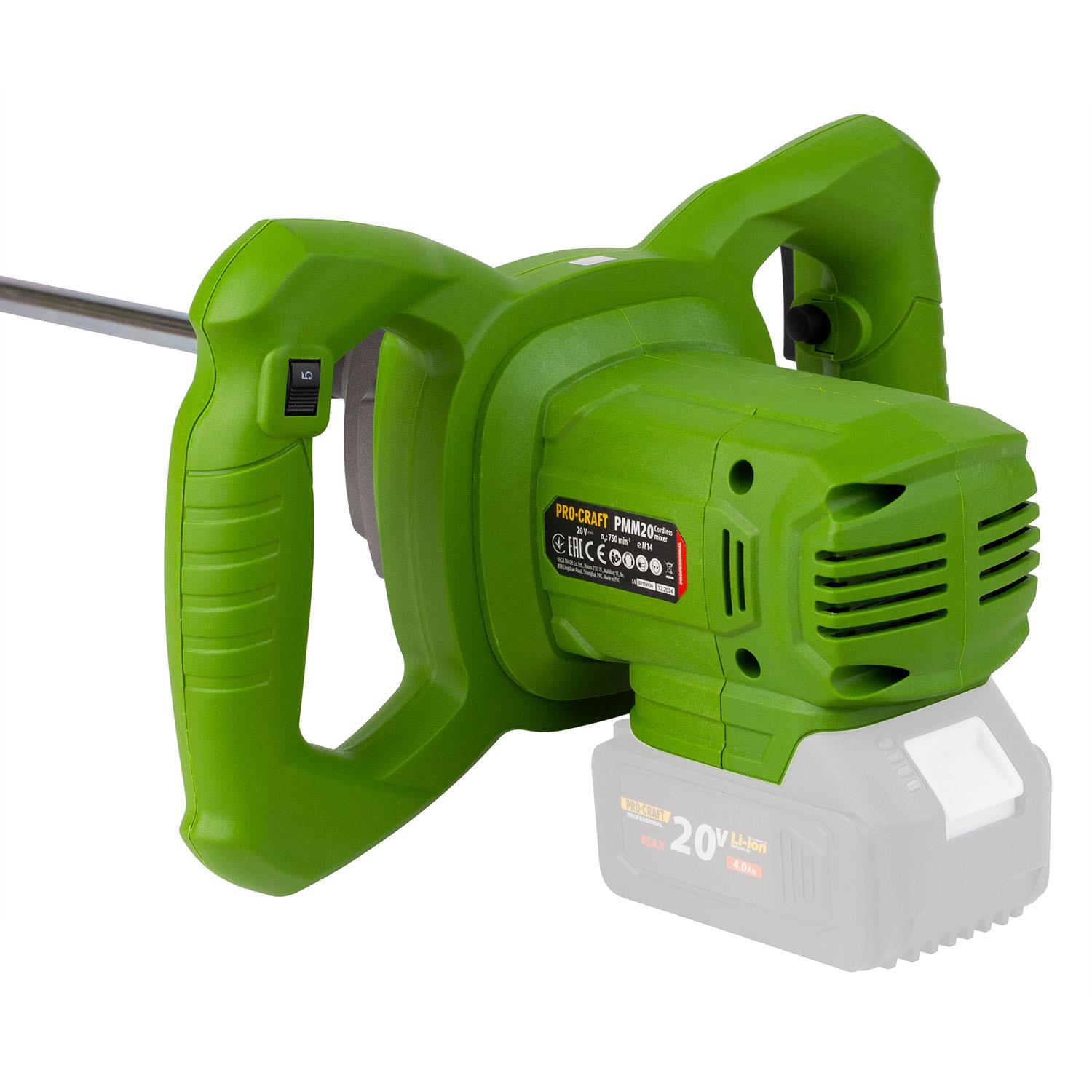 Міксер акумуляторний будівельний Procraft PMM20 (27271481) - фото 8 Міксер акумуляторний будівельний Procraft PMM20 (27271481) - фото 8