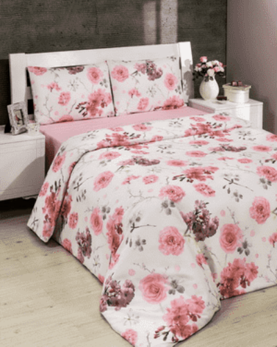 Комплект постельного белья Le Vele двуспальный комплект 200х220 см Розовый (lv-273)