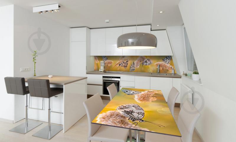 Наклейка виниловая на стол Zatarga «Бабочки и Колоски» 600х1200 мм Z180482st