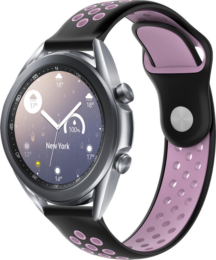 Ремешок Sport для Galaxy Watch 3 41 мм Pink Black (23034-49)