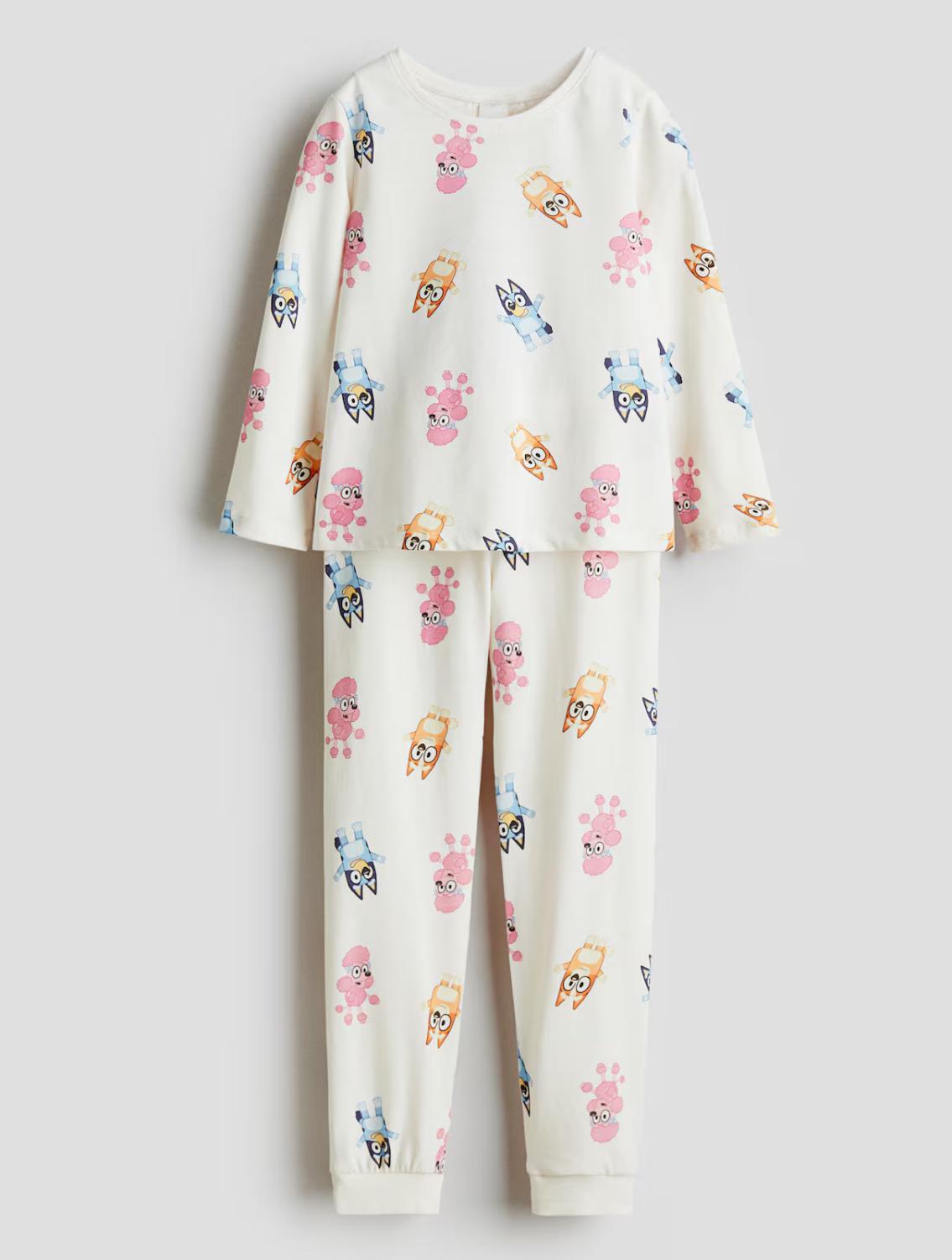 Пижама для девочки H&M 122-128 см Белый (2152)