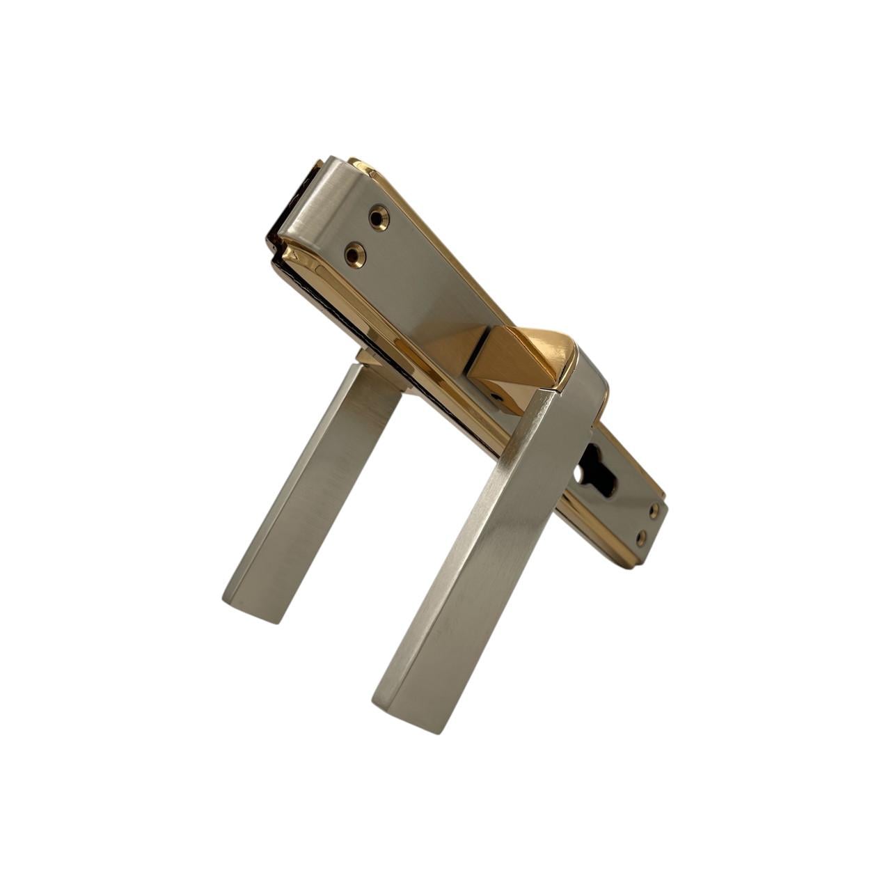 Ручки для входной двери Ozcanlar Alaska Kol Yagmur Ayna T Yale 72 мм Alb/Saten (340026)