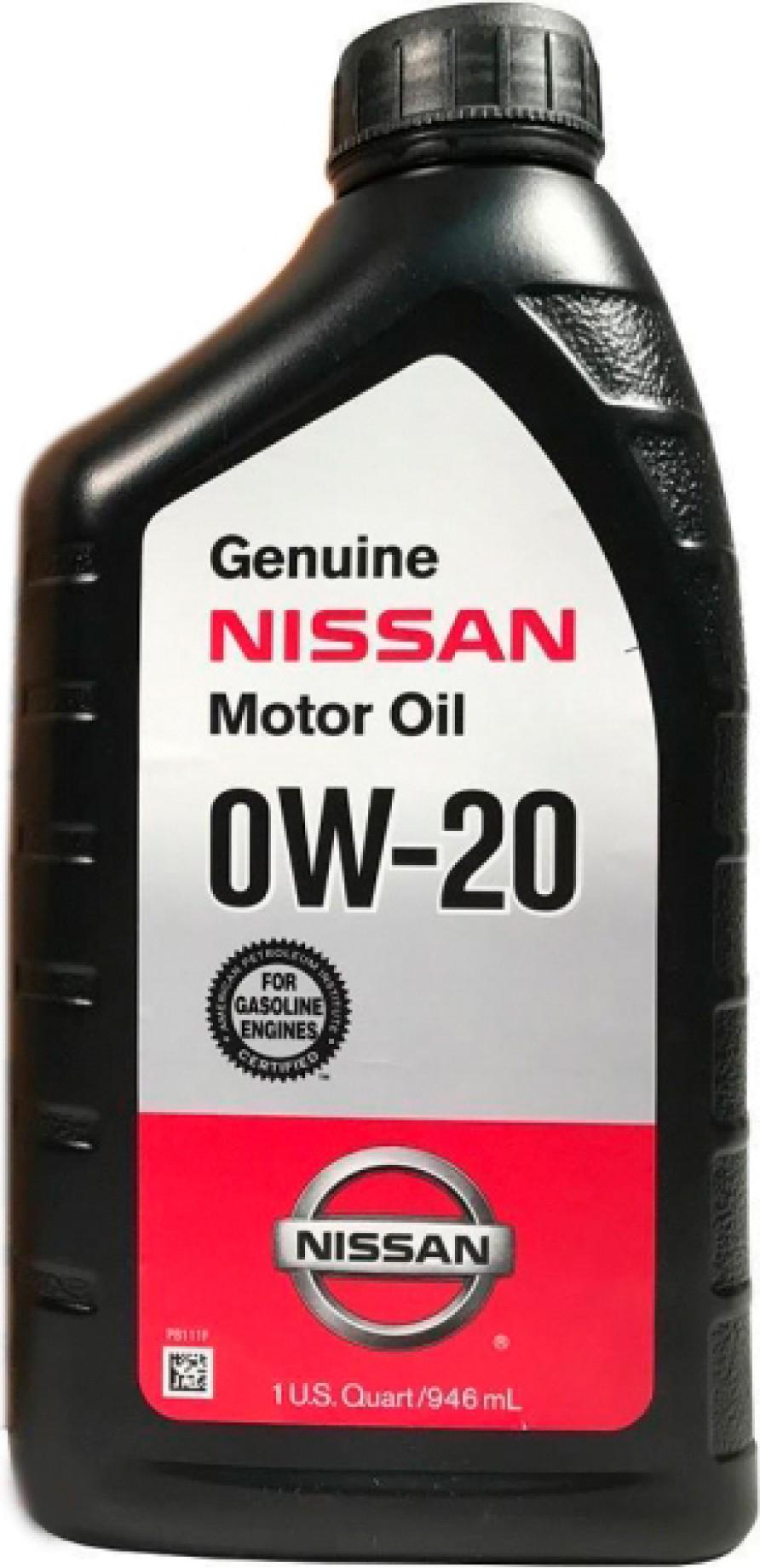 Моторне мастило Nissan Genuine Motor Oil 0W-20 0,946сл