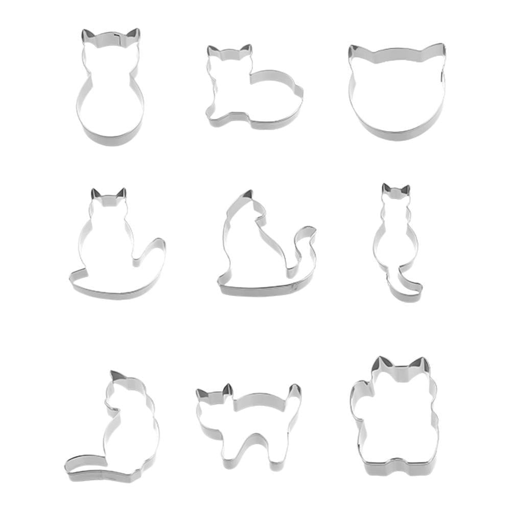 Набор формочек для выпекания коты 9 шт. (NR0247) Набор формочек для выпекания коты 9 шт. (NR0247)