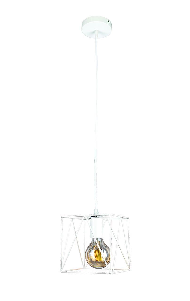 Подвесной светильник Levistella 756PR103F-1 WH с квадратным металлическим плафоном Белый (1887931223) Подвесной светильник Levistella 756PR103F-1 WH с квадратным металлическим плафоном Белый (1887931223)