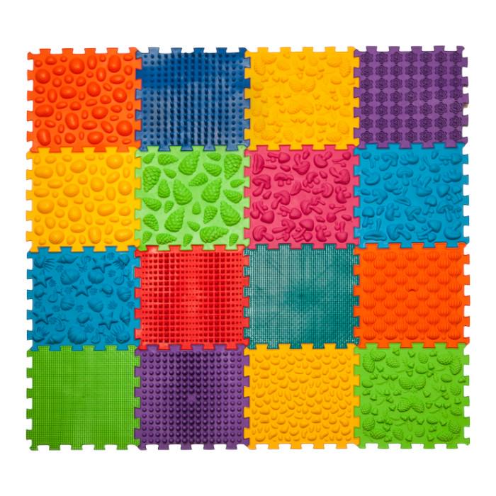 Развивающий коврик массажный Ortek ортопедический микс 16 эл. (OR00001222) Развивающий коврик массажный Ortek ортопедический микс 16 эл. (OR00001222)