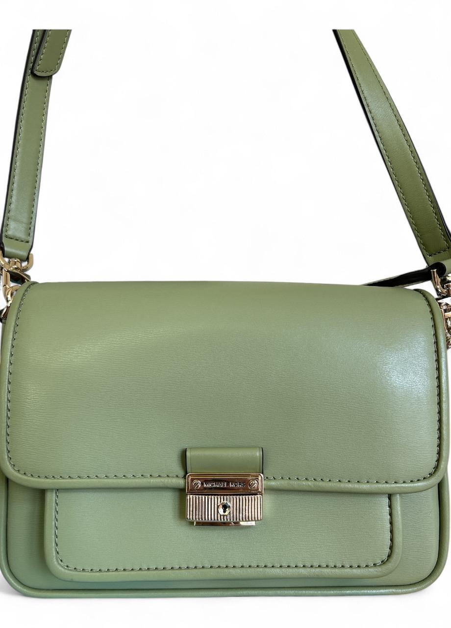 Женская сумка Michael Kors Bradshaw 30S1L2BM2L Light Sage MD Msgr Leather Хаки (2763203324)