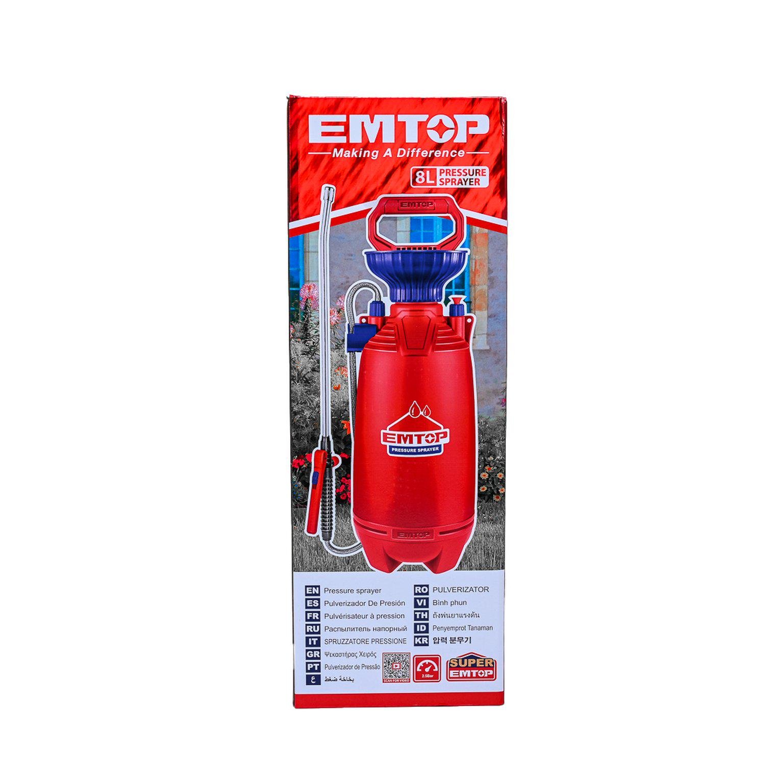 Обприскувач EMTOP EHSPP30802 8 л - фото 9