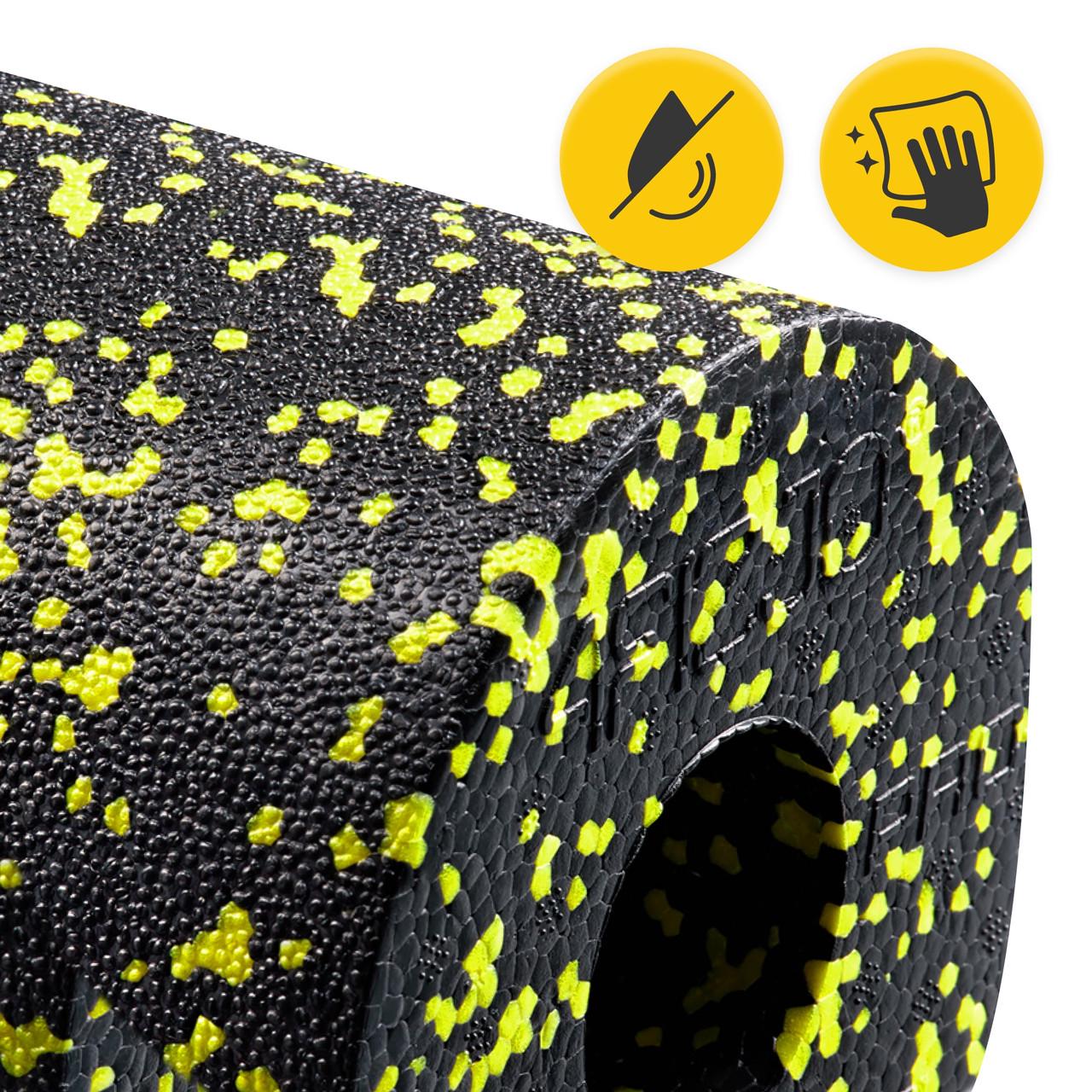 Массажный ролик 4fizjo EPP PRO+ гладкий 33x14 см Black/Yellow (P-5907222931) - фото 6
