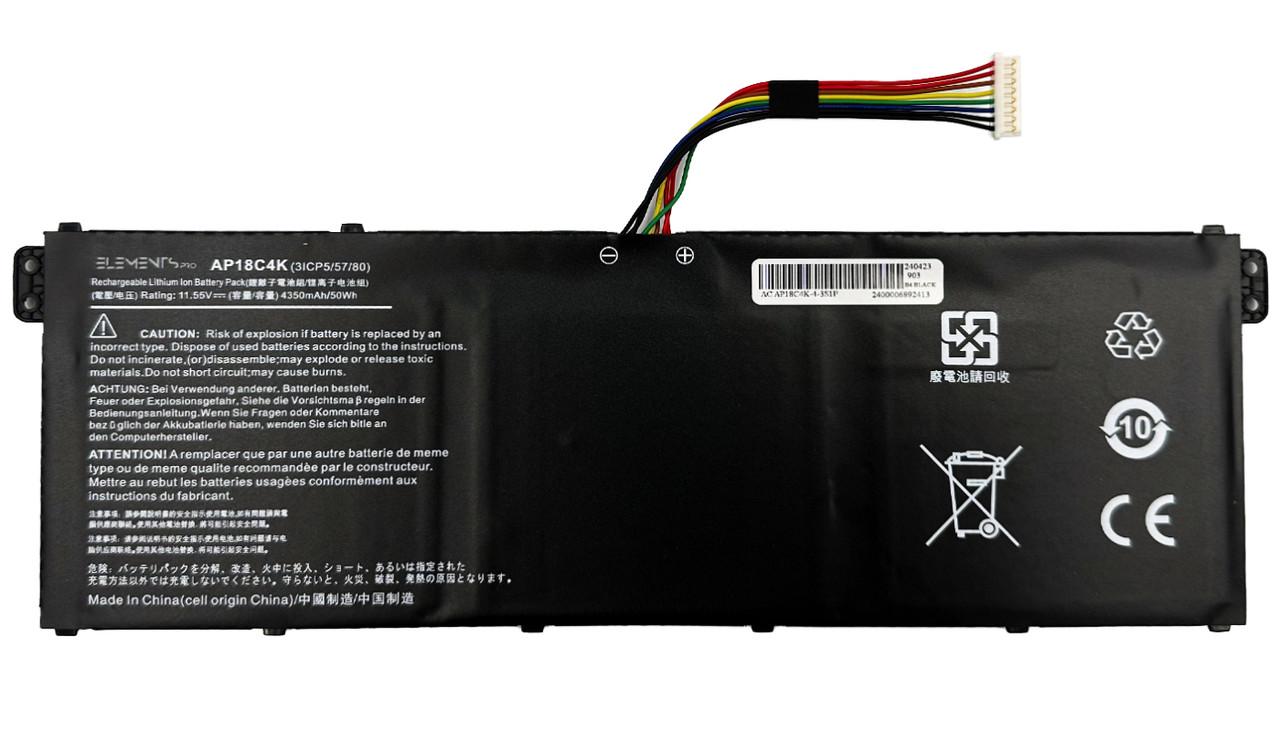Аккумулятор для ноутбука Acer Aspire 5 A515-43 A515-44 A515-54G/Spin SP314-54G AP18C4K-3S1P-4400 (00000010063)