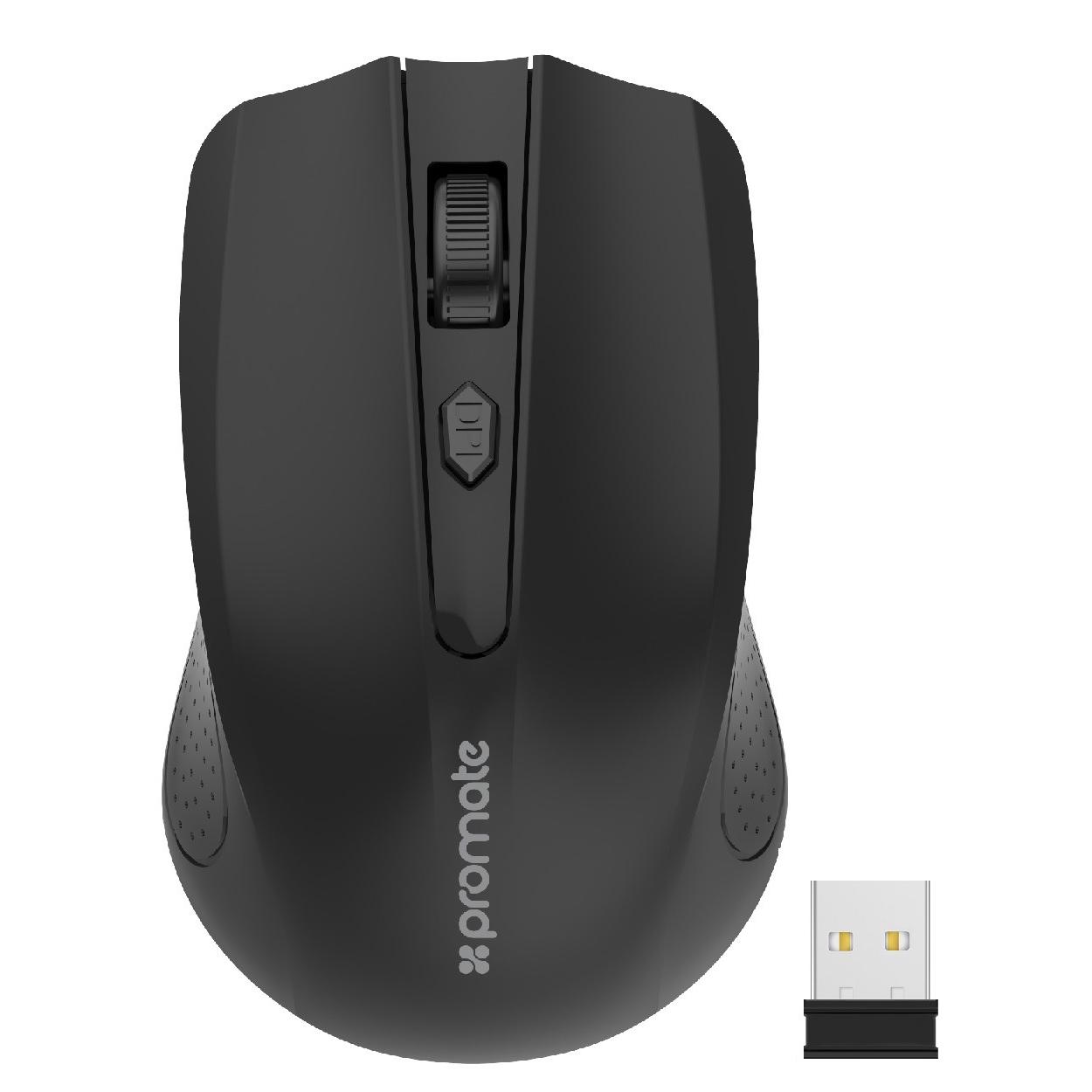 Мышка беспроводная Promate Clix-8 оптическая 1600 dpi легкая и эргономичная совместимая с ПК и ноутбуками Черный (629386) Мышка беспроводная Promate Clix-8 оптическая 1600 dpi легкая и эргономичная совместимая с ПК и ноутбуками Черный (629386)