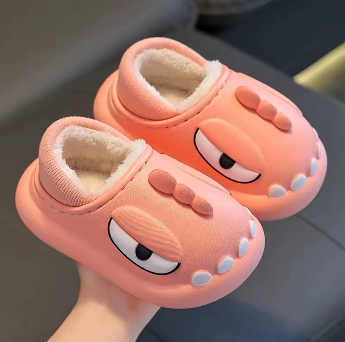 Домашние тапочки плюшевые Динозавр р. 36-37 Розовый (61354688720021)