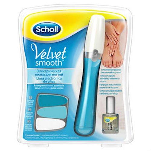 Пилка для нігтів Scholl Velvet Smooth електрична з насадками і олійкою (5052197053531)