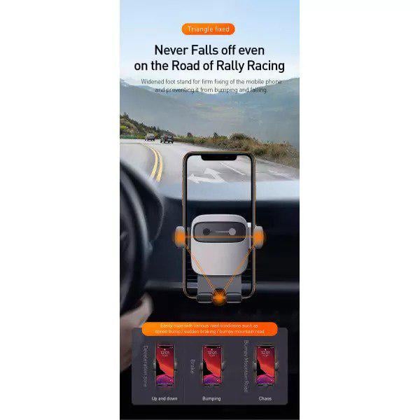 Автомобильный держатель для телефона BASEUS Cube Gravity Vehicle-Mounted Holder Silver (SUYL-FK0S) - фото 8 Автомобильный держатель для телефона BASEUS Cube Gravity Vehicle-Mounted Holder Silver (SUYL-FK0S) - фото 8