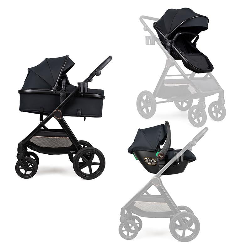 Коляска-трансформер Ninos Ventura 3в1 с автокреслом от 0 мес. Black (33692620)