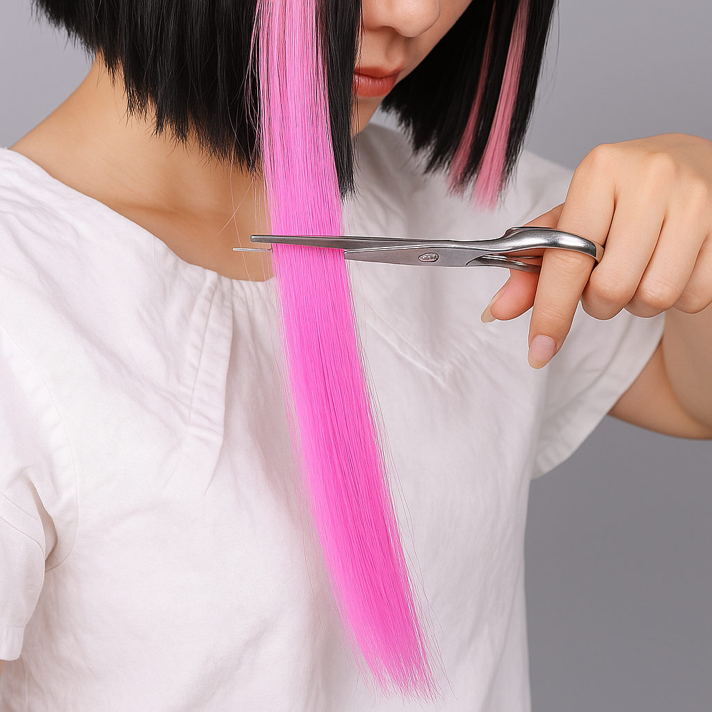 Пасмо прямого термостійкого волосся на шпильці 60 см Кораловий (K0866-7) - фото 3 Пасмо прямого термостійкого волосся на шпильці 60 см Кораловий (K0866-7) - фото 3