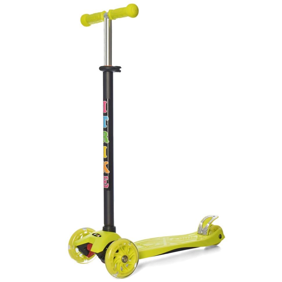 Самокат дитячий iTrike від 1 року триколісний зі світящимися колесами унісекс Жовтий (DS-171-S-65) - фото 1 Самокат дитячий iTrike від 1 року триколісний зі світящимися колесами унісекс Жовтий (DS-171-S-65) - фото 1