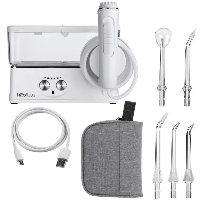 Ирригатор h2ofloss hf-3 Pro 5 насадок White (7051)