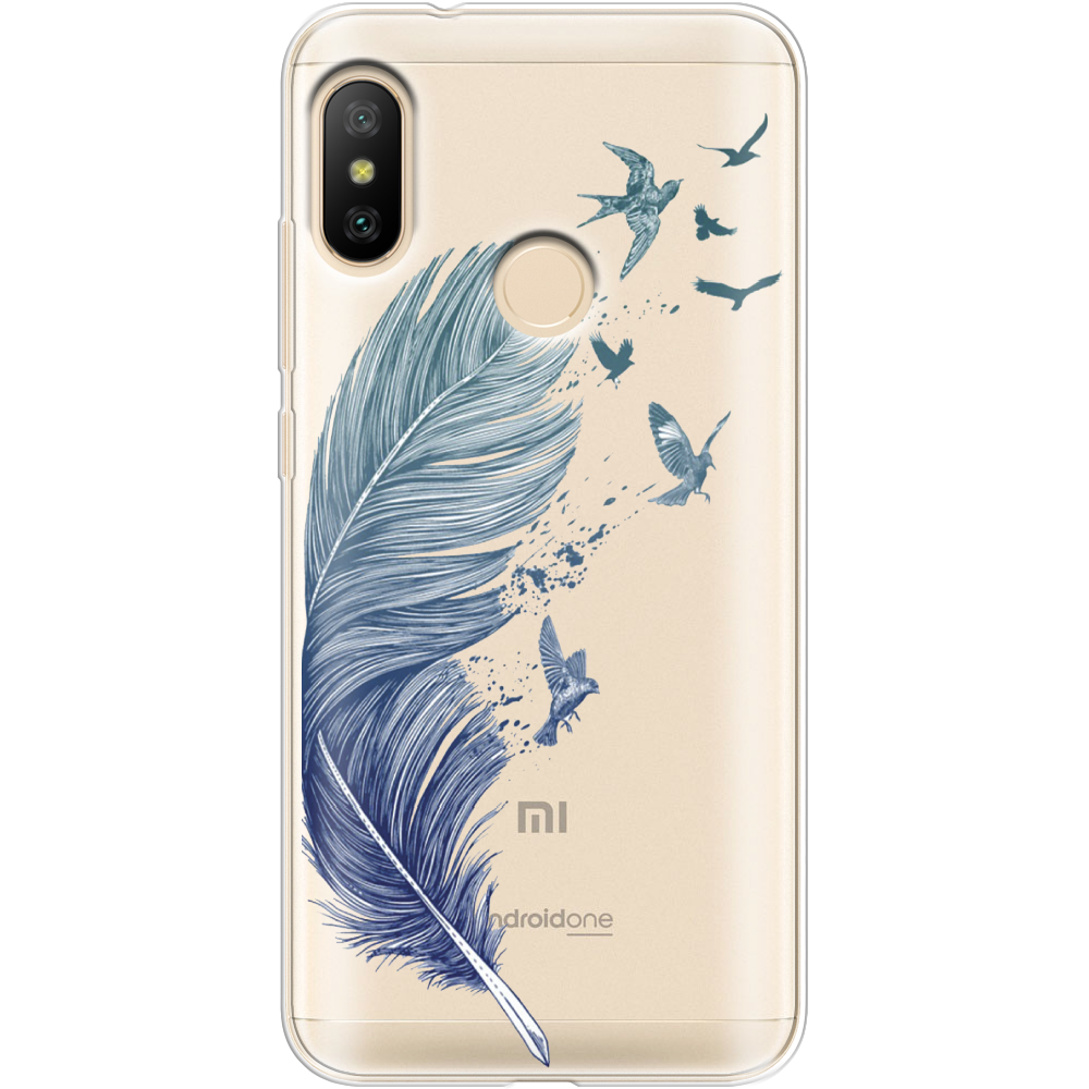 Чехол BoxFace Xiaomi Mi A2 Lite Feather Прозрачный силикон (34892-cc38-34892)