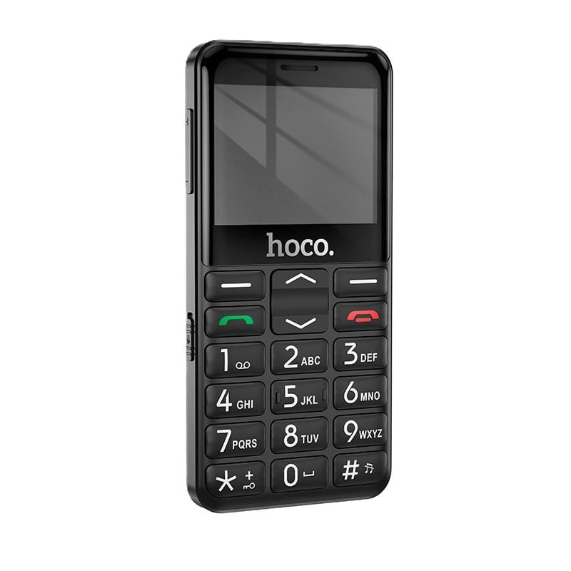 Кнопковий телефон Hoco 1385 Dual SIM Black (20799720)