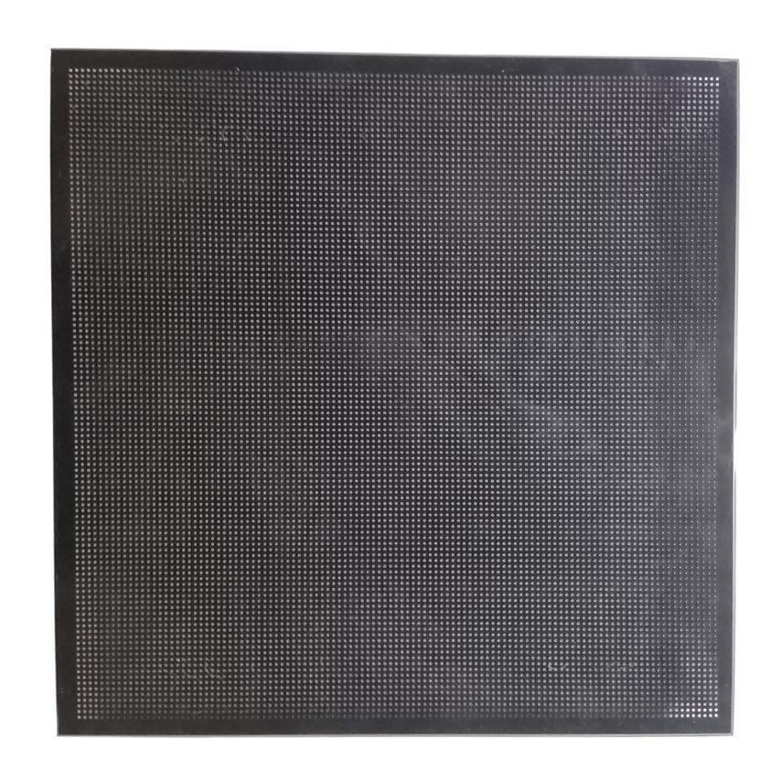 Плита металлическая перфорированная с круглыми отверстиями 590х590 мм Черный (12791915)