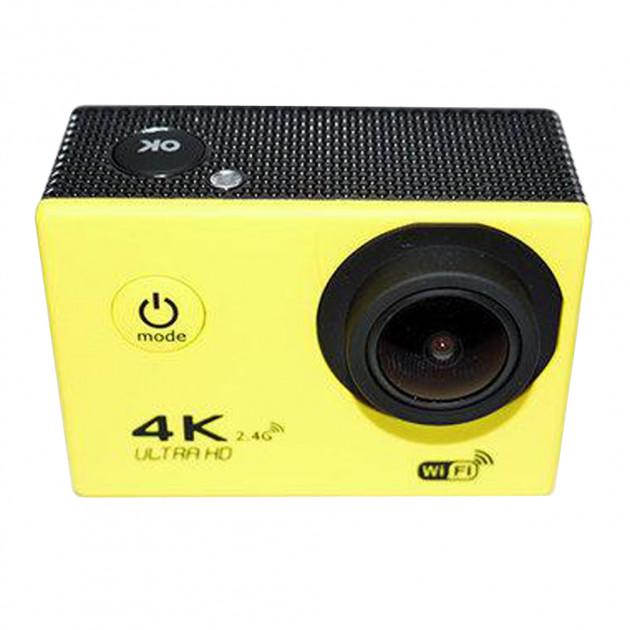 Екшн-камера V3R Pro 4K Wi-Fi Action Camera з пультом і водонепроникним боксом Жовтий