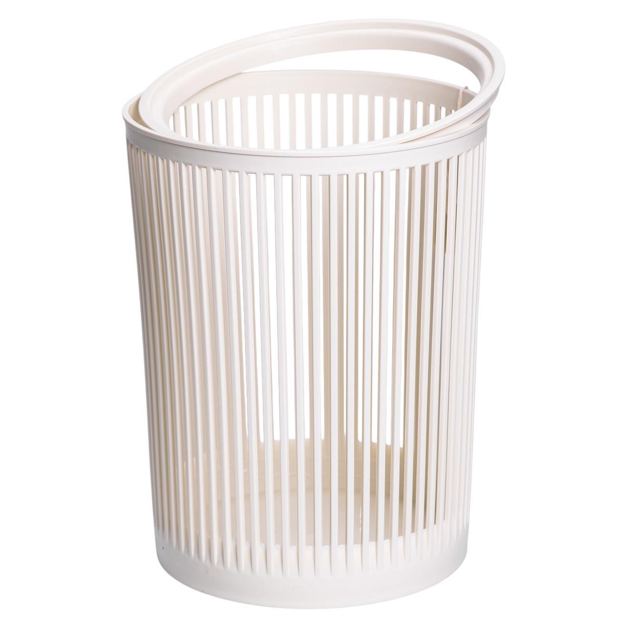 Корзина для мусора пластиковая для бумаги 8 л Белая (HP-45-8BE)